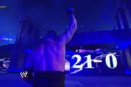 Undertaker had 21 straight Wrestlemania victories